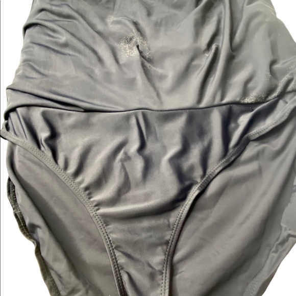 Tropical Escape Women’s One Piece Bathing Suit 12  Geometric Print Black & White - Picture 7 of 10